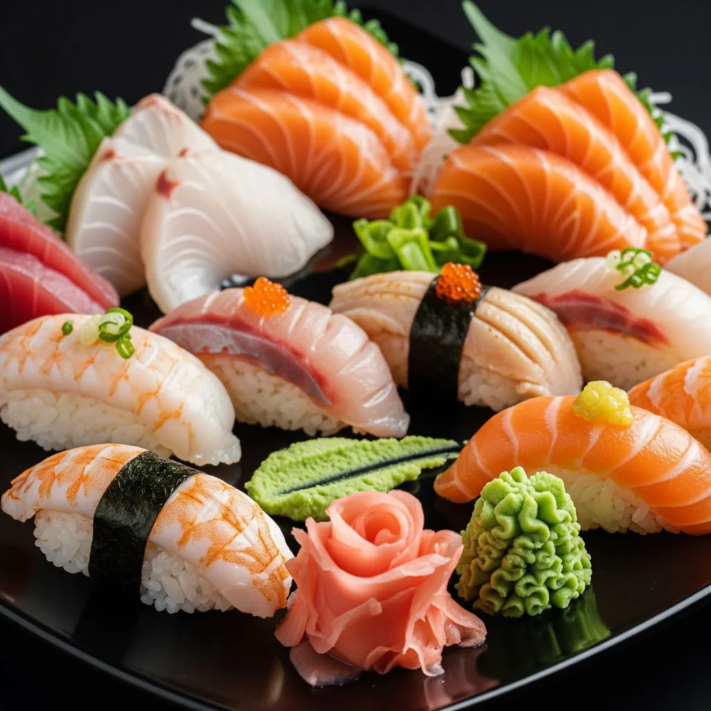 A platter of sushi, an iconic part of exploring global cuisines from Japan.